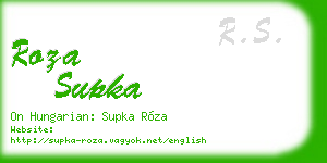 roza supka business card